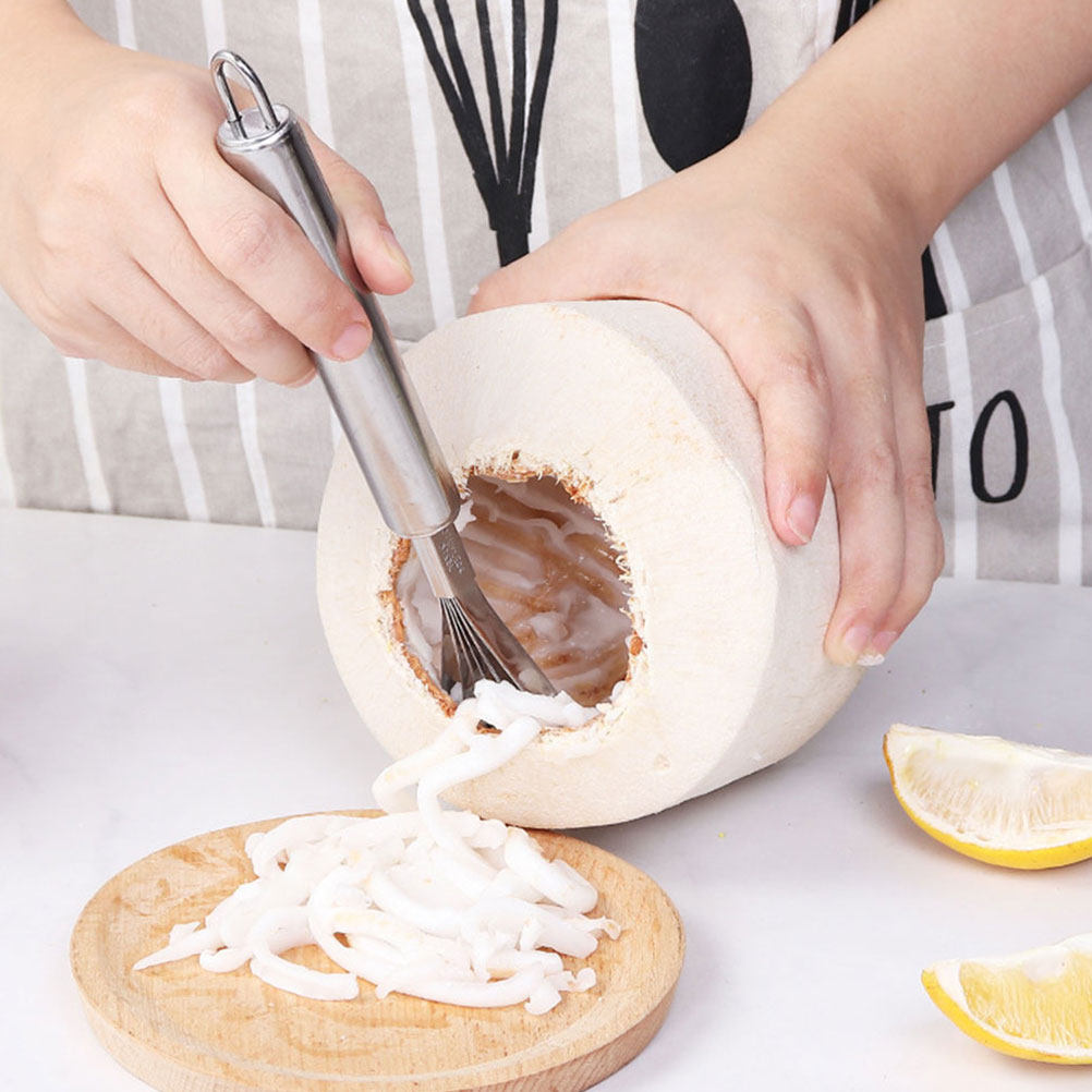 Cherry Pitter Tool - 4개입 스테인리스 스틸 코코넛 도구, 생선