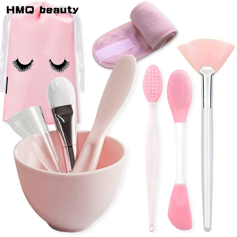 Silicone Spatula Set - 9개 세트 실리콘 페이스 마스크 믹싱