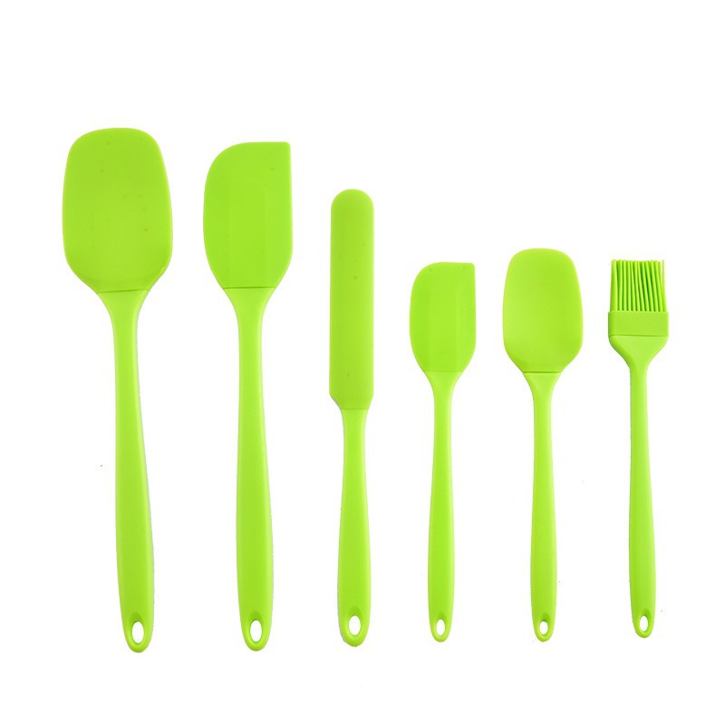 Silicone Spatula Set - 실리콘 주방용품 6종 세트, 크림 스크레이퍼,