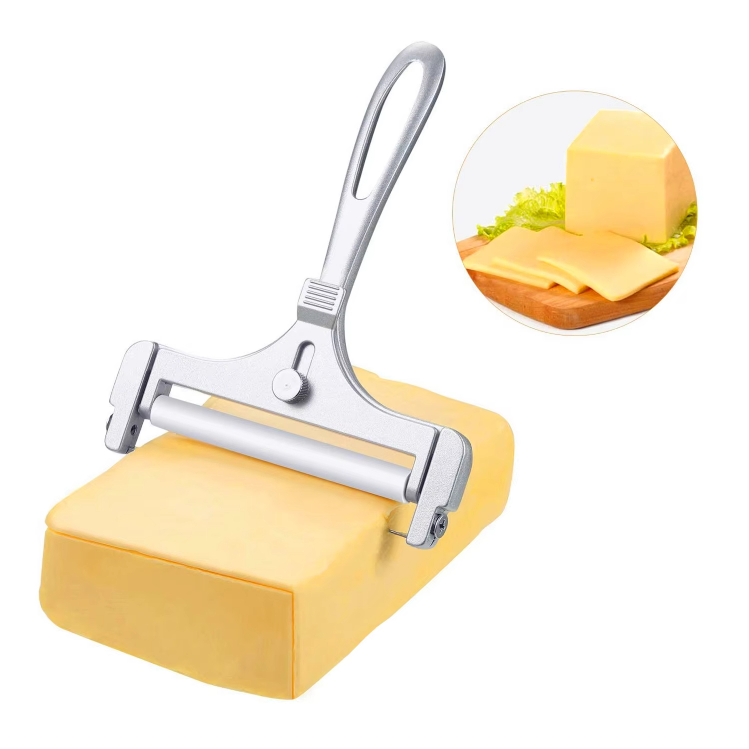 Kitchen Gadgets Wirecutter - 알루미늄 합금 치즈 슬라이서, 와이어 두께