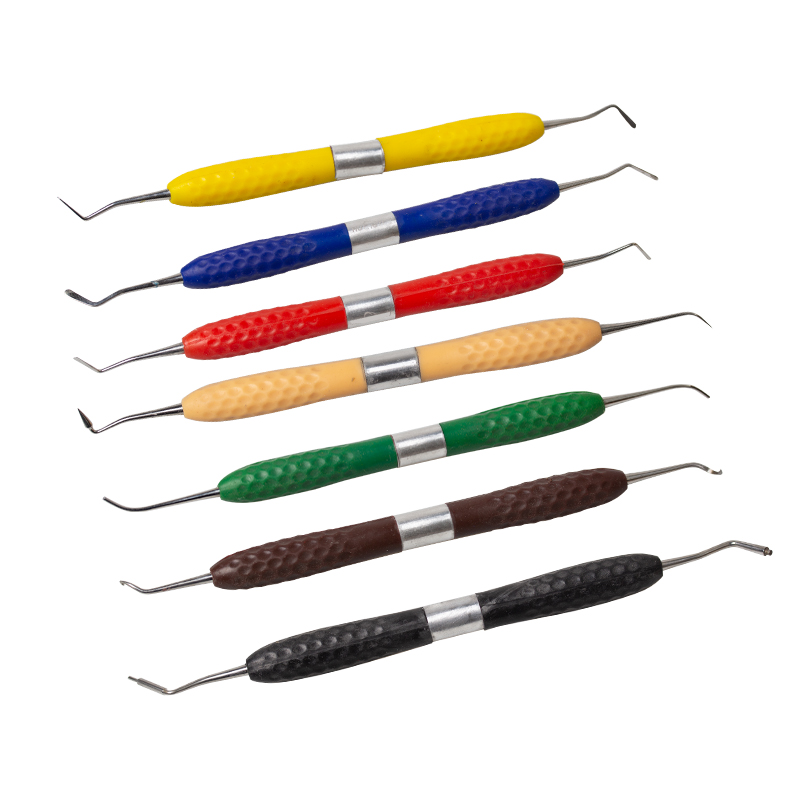 Silicone Spatula Set - 7개/세트 치과용 플라스틱 드레서 미용 복원