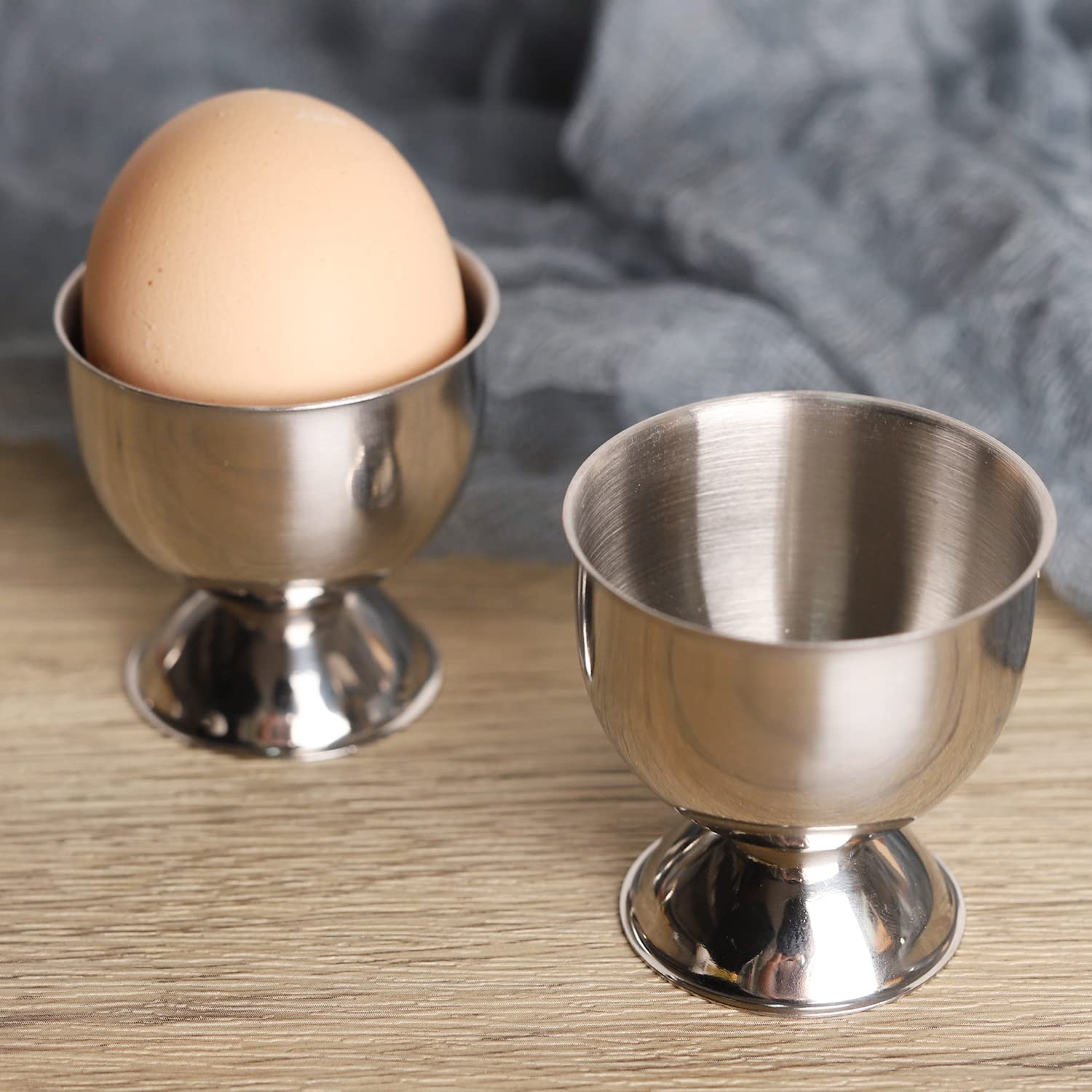 Kitchen Gadgets To Gift - 스테인레스 스틸 계란 컵 세트 아침