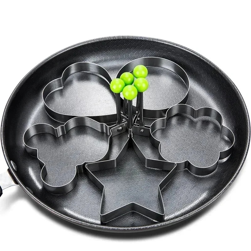 Kitchen Gadgets To Have - 1-3개 스테인리스 스틸 하트 모양 계란