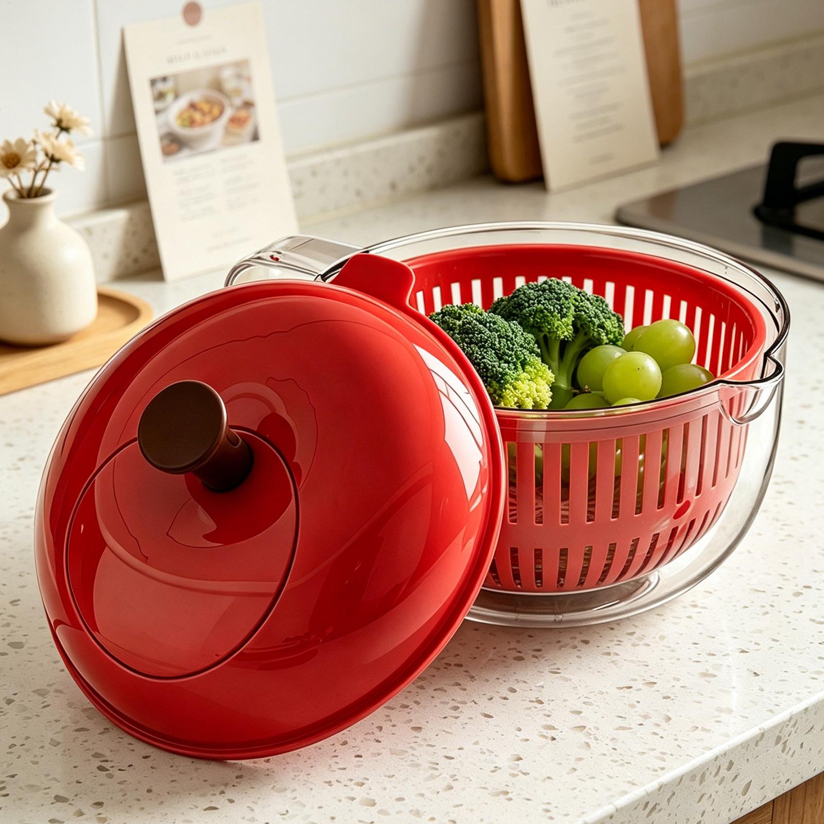 Salad Spinner - 과일 세척기 볼 스트레이너 세척 용기
