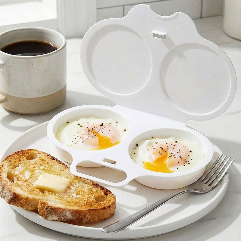 Kitchen Gadgets To Gift - 전자레인지용 계란찜기, 아침 식사, 도시락, 점심