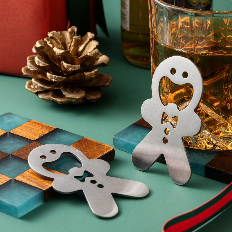 진저브레드맨 병따개 스테인리스 스틸 맥주 병따개 크리스 - Kitchen Gadgets To Gift 리뷰 및 가격