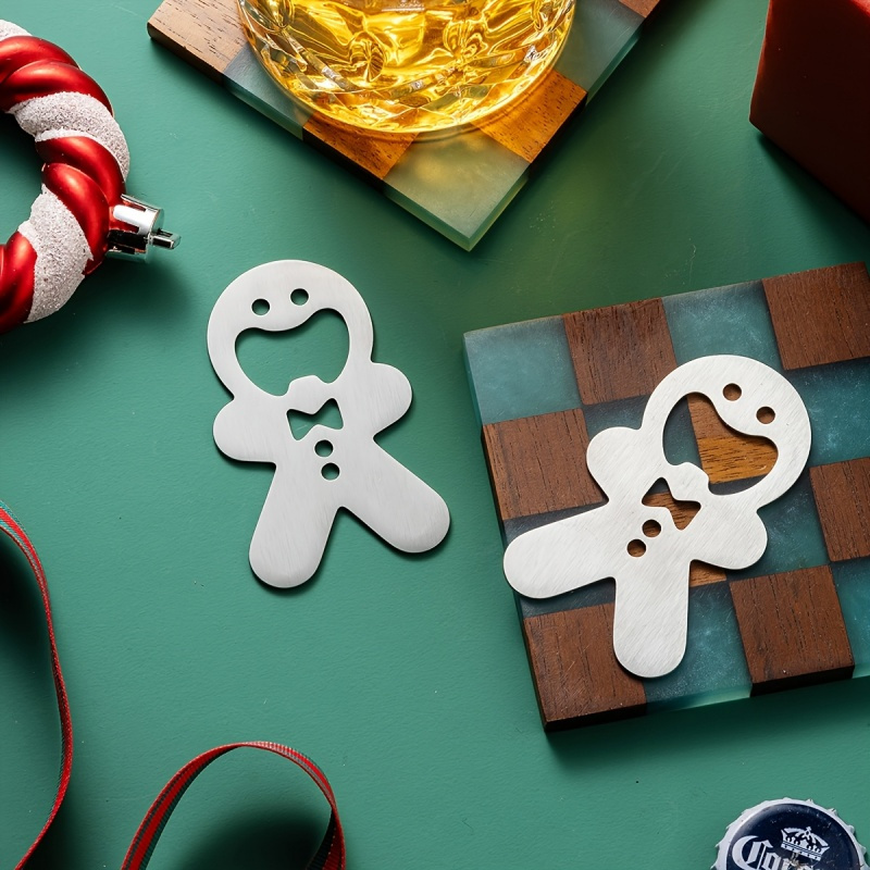 진저브레드맨 병따개 스테인리스 스틸 맥주 병따개 크리스 - Kitchen Gadgets To Gift 리뷰 및 가격