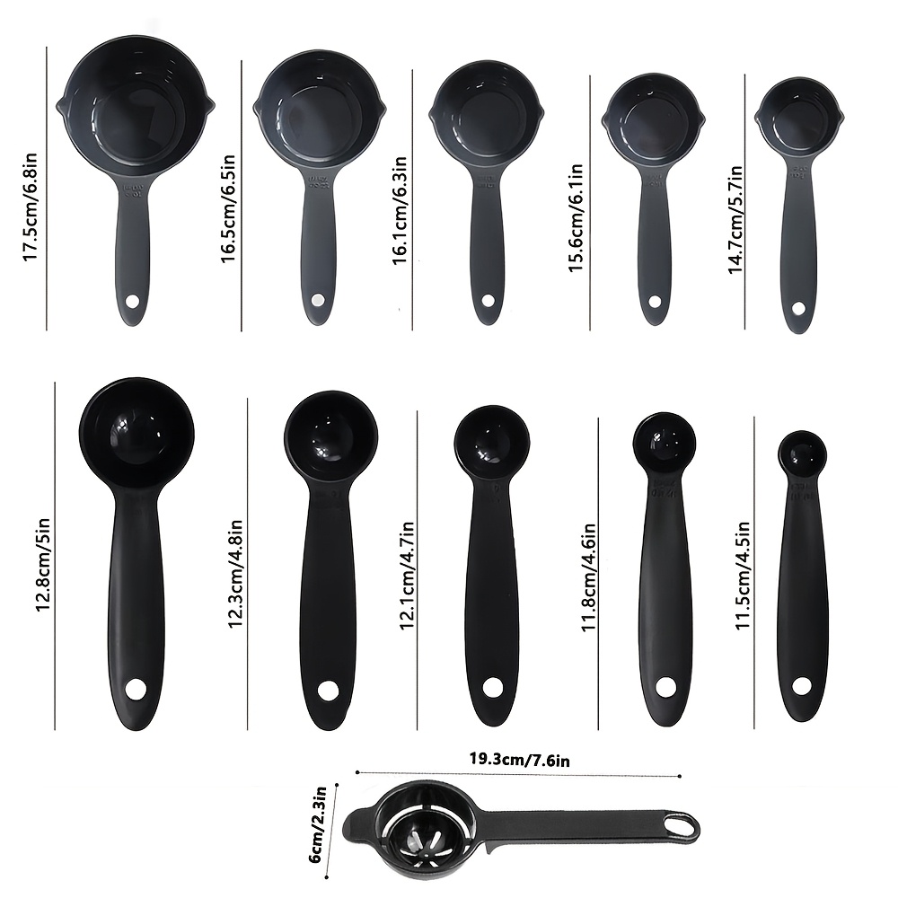 11개 플라스틱 계량컵&달걀 노른자 분리기, 액체 및  - Kitchen Gadgets Pakistan 리뷰 및 가격