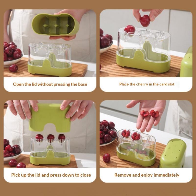 멀티 슬롯 체리 & 올리브 씨 제거기 원터치 빠른 작동 - Cherry Pitter Tool 리뷰 및 가격