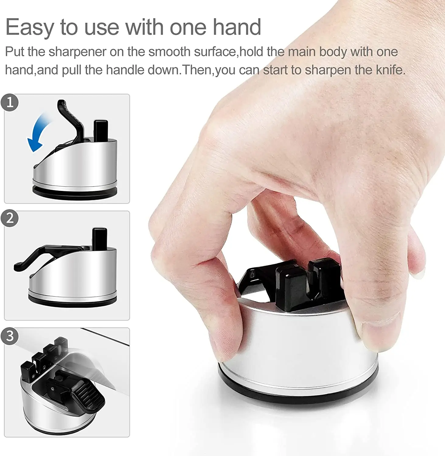 2025년 신제품 핸즈프리 칼갈이, 흡착식 포켓 칼갈이 - Kitchen Hand Gadgets 리뷰 및 가격