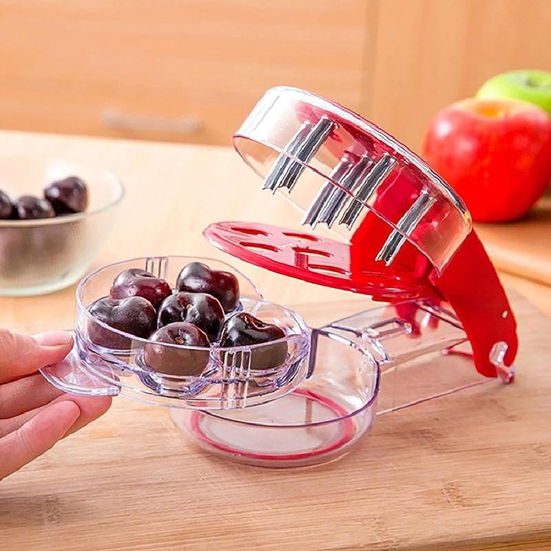체리 피터 도구 6 슬롯 빠른 씨 제거 식품 등급 재질 - Cherry Pitter Tool 리뷰 및 가격