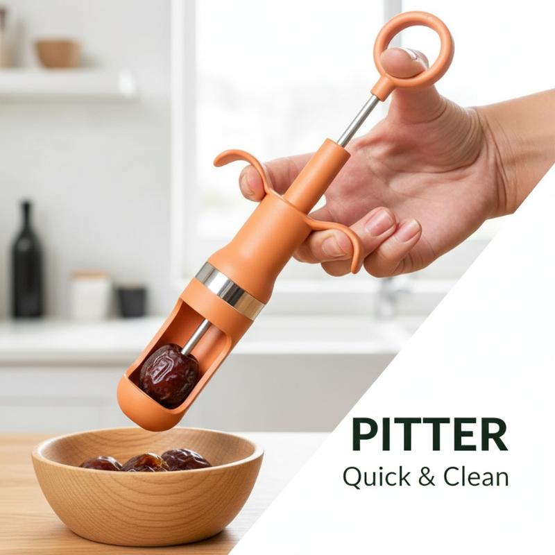 미끄럼 방지 손잡이가 있는 체리 및 붉은 대추 씨 제거 - Cherry Pitter Tool 리뷰 및 가격