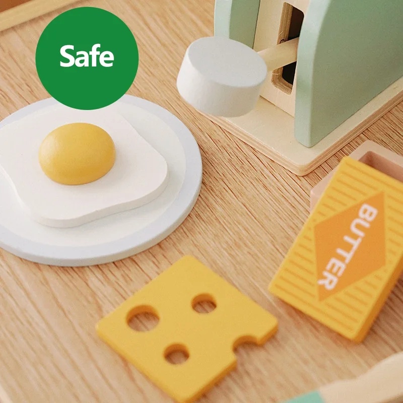 나무 시뮬레이션 토스터 장난감 어린이 놀이 주방 아침  - Kitchen Gadgets For Kids 리뷰 및 가격