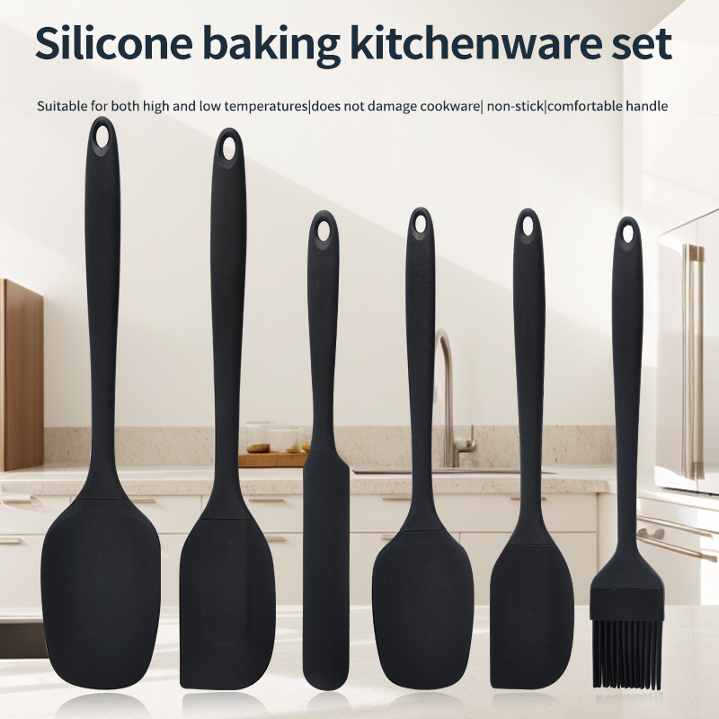 실리콘 주방용품 6종 세트, 크림 스크레이퍼, 스패출러 - Silicone Spatula Set 리뷰 및 가격