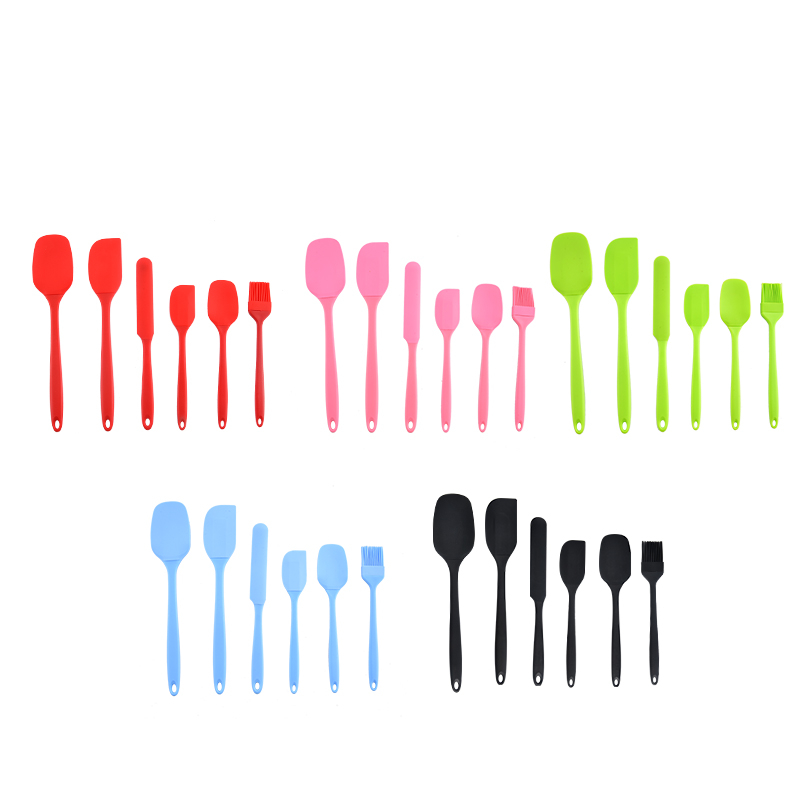 실리콘 주방용품 6종 세트, 크림 스크레이퍼, 스패출러 - Silicone Spatula Set 리뷰 및 가격
