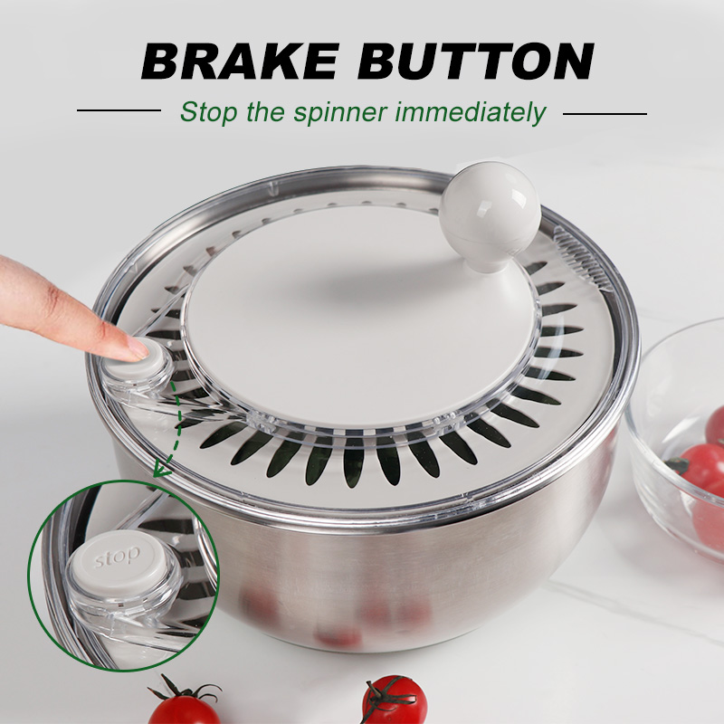 맞춤형 양상추 스피너 볼 야채 건조기 수동 스테인리스  - Salad Spinner 리뷰 및 가격