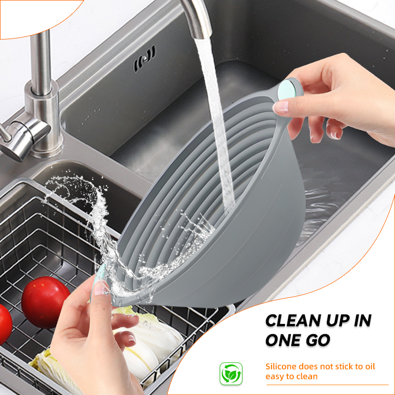 1PC 실리콘 접이식 반네통 빵 발효 바구니 - 사워도 - Quality Kitchen Gadgets 리뷰 및 가격