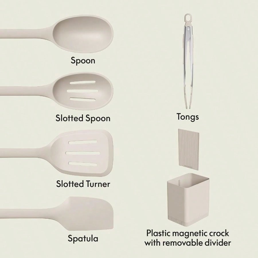 6종 슬레이트 실리콘 주방 도구 세트 (냄비용 분리형  - Silicone Spatula Set 리뷰 및 가격