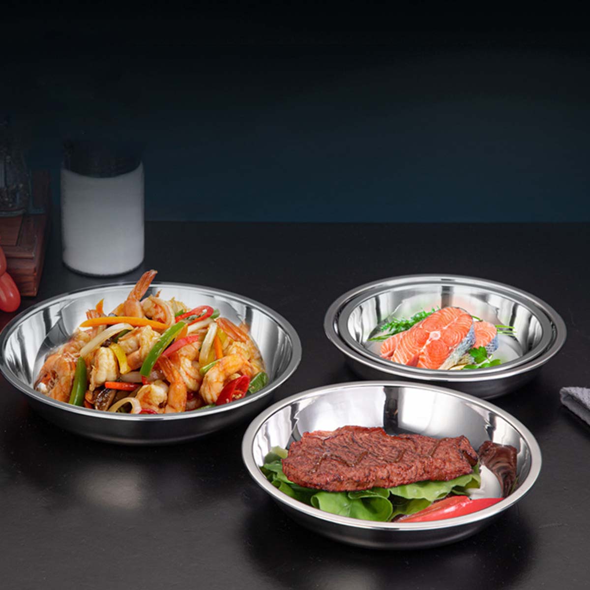 12cm 스테인리스 스틸 원형 접시. 샐러드, 과일,  - Salad Spinner 리뷰 및 가격