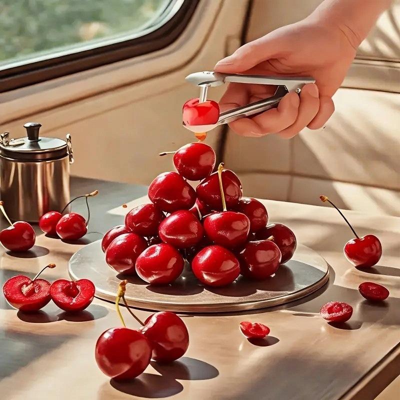 /KQM/스테인리스 스틸 체리 과일 씨 제거기 올리브  - Cherry Pitter Tool 리뷰 및 가격