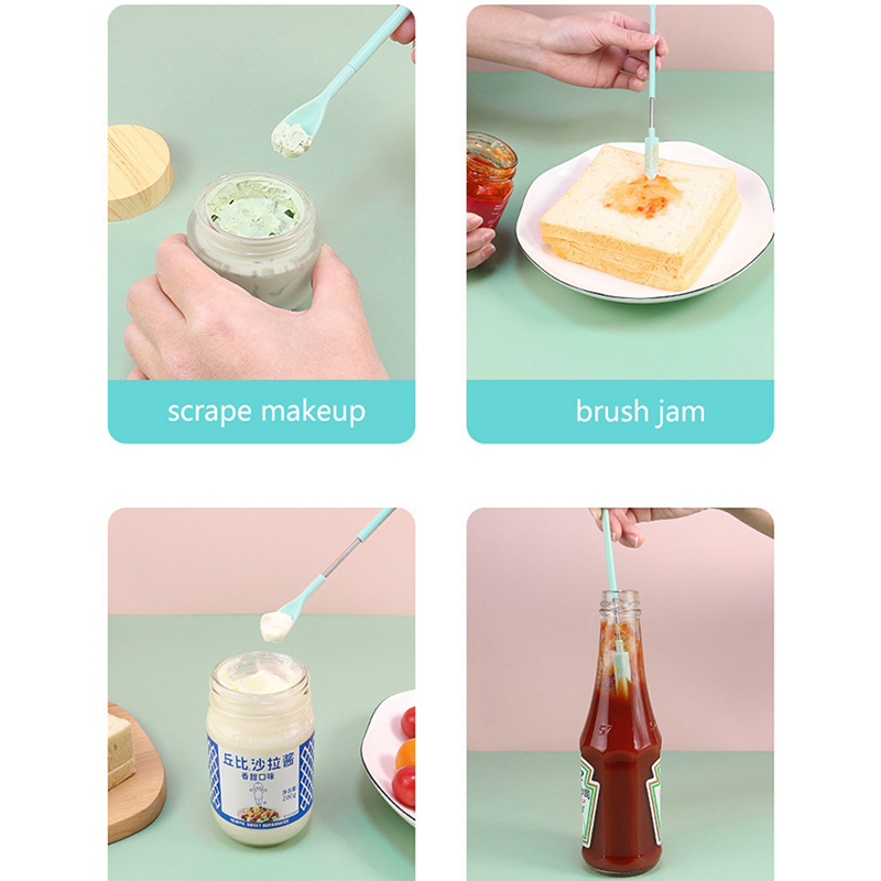 실리콘 더블 헤드 스크레이퍼, 화장품 잼 딥 보틀 스크 - Silicone Spatula Set 리뷰 및 가격