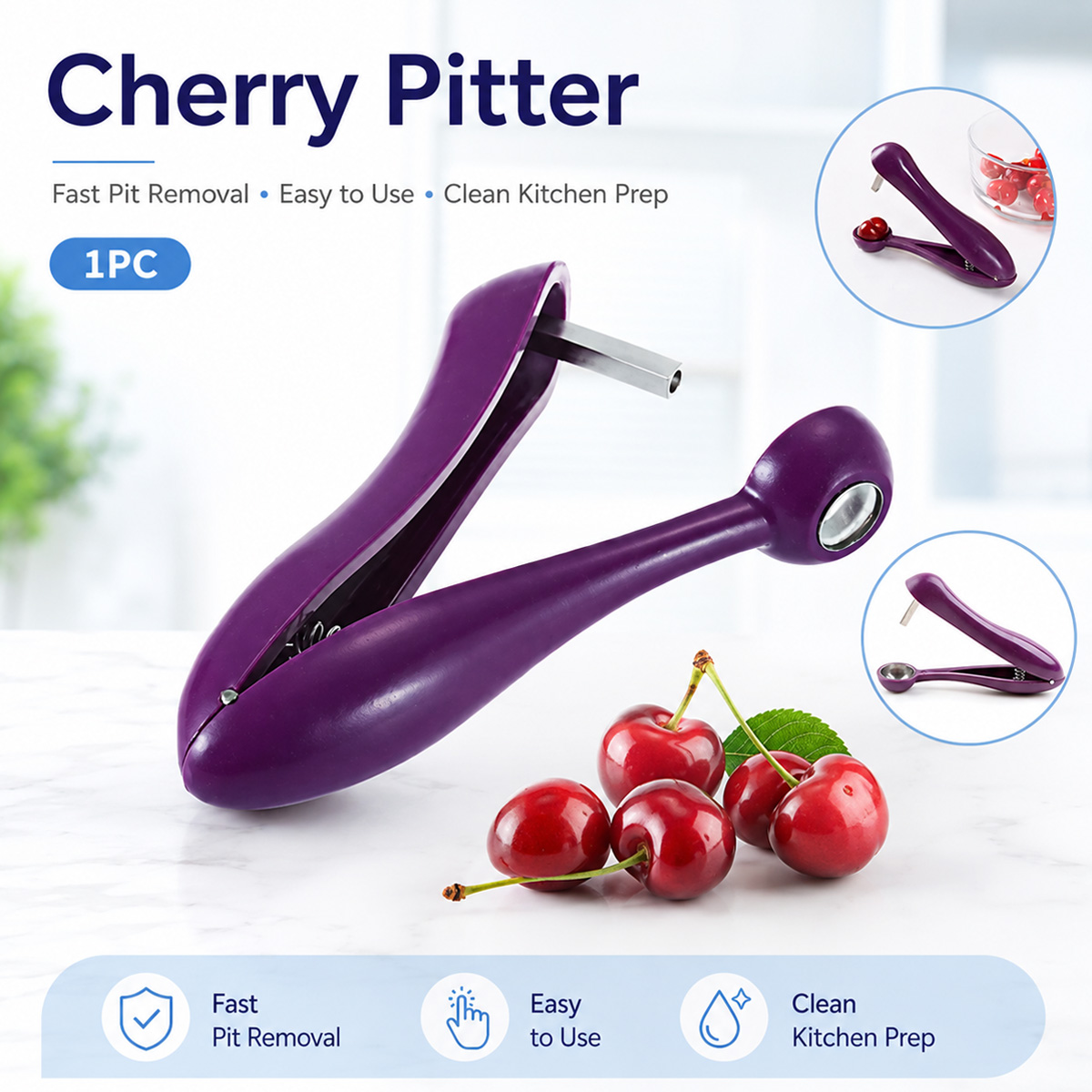 체리 씨 제거기 휴대용 체리 피터 도구 및 올리브 피터 - Cherry Pitter Tool 리뷰 및 가격