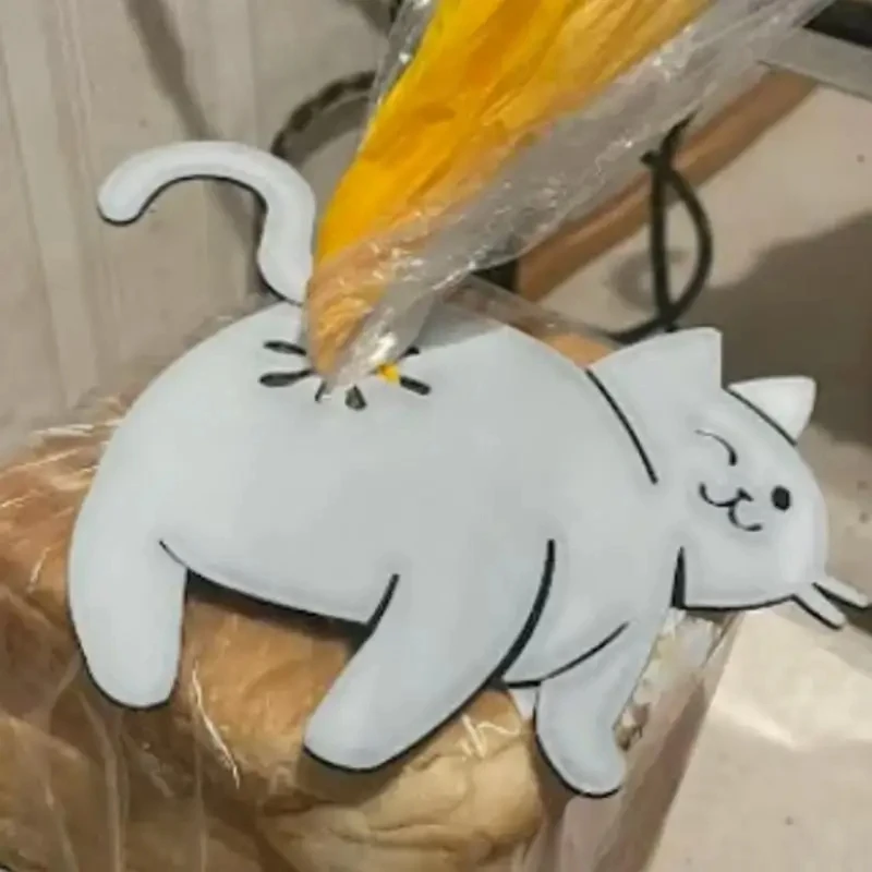 창의적인 3D 프린팅 고양이 엉덩이 모양 빵 가방 클립 - Kitchen Gadgets For Kids 리뷰 및 가격