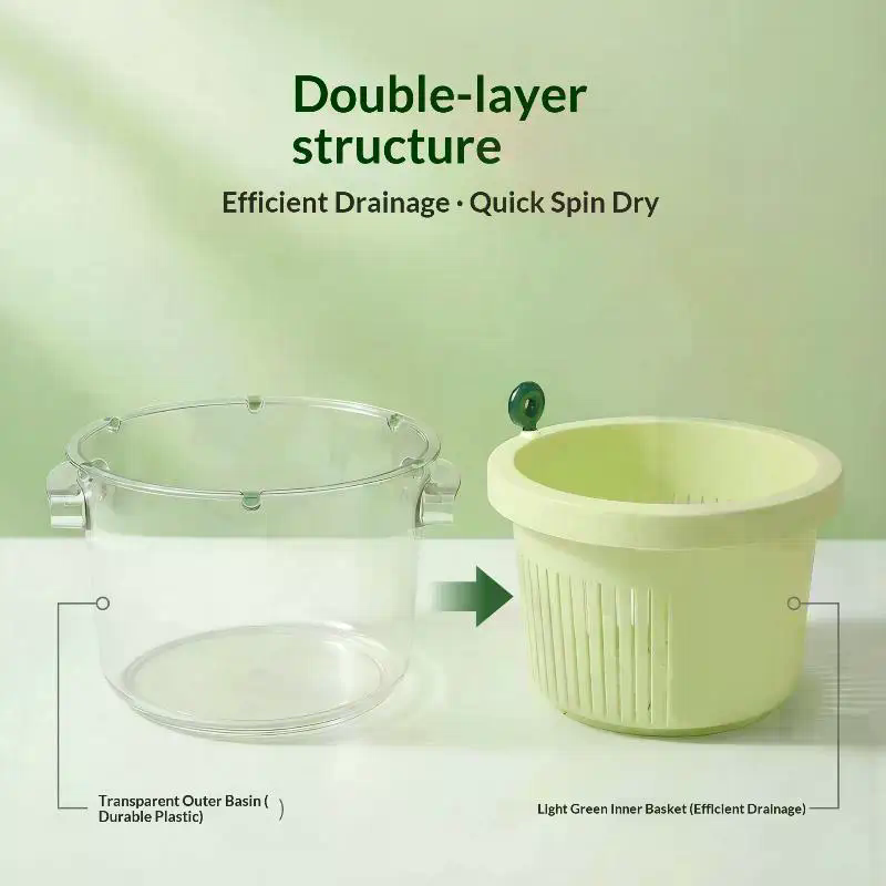 수동 샐러드 스피너 식품 안전 대용량 상추 세척기 건조 - Salad Spinner 리뷰 및 가격
