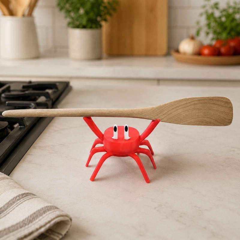 빨간 게 모양 수저 받침대, 귀여운 게 모양 주방 조리 - Kitchen Gadgets To Gift 리뷰 및 가격