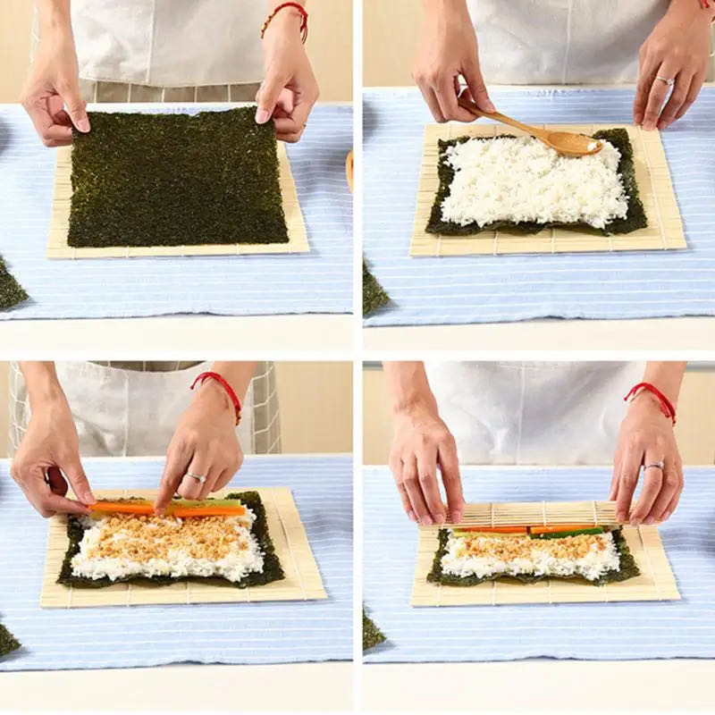 DIY 대나무 스시 메이커 롤링 매트 스시 도구, 밥  - Kitchen Hand Gadgets 리뷰 및 가격