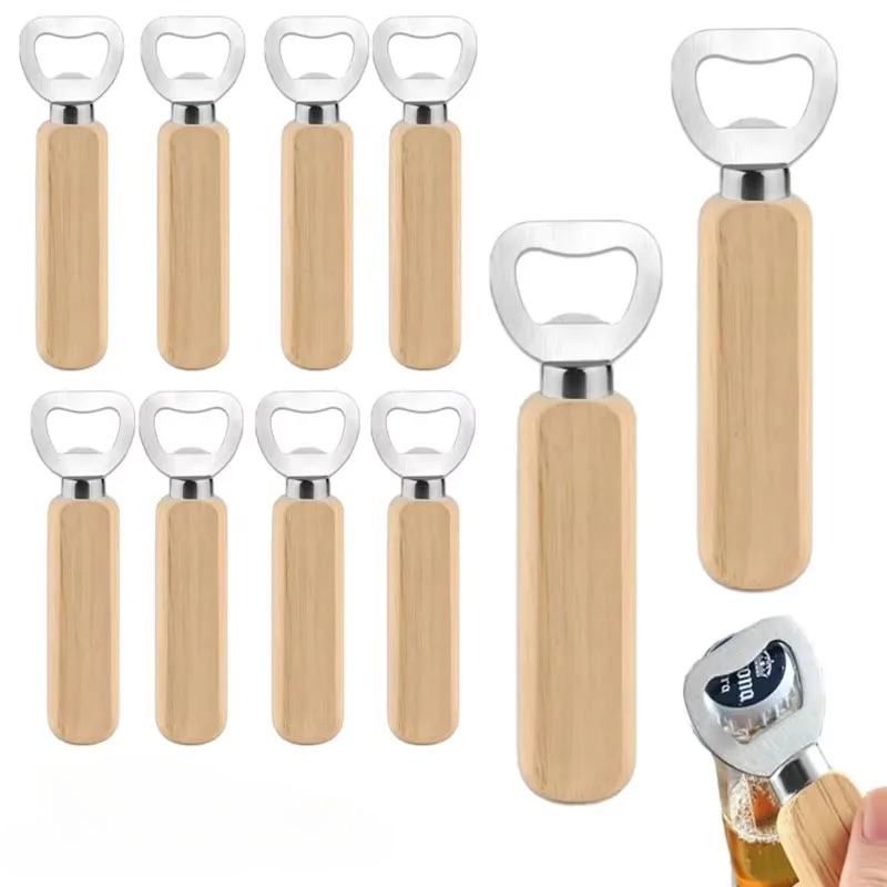 스테인레스 스틸 나무 병따개 가정용 주방 바 레스토랑  - Kitchen Gadgets To Gift 리뷰 및 가격