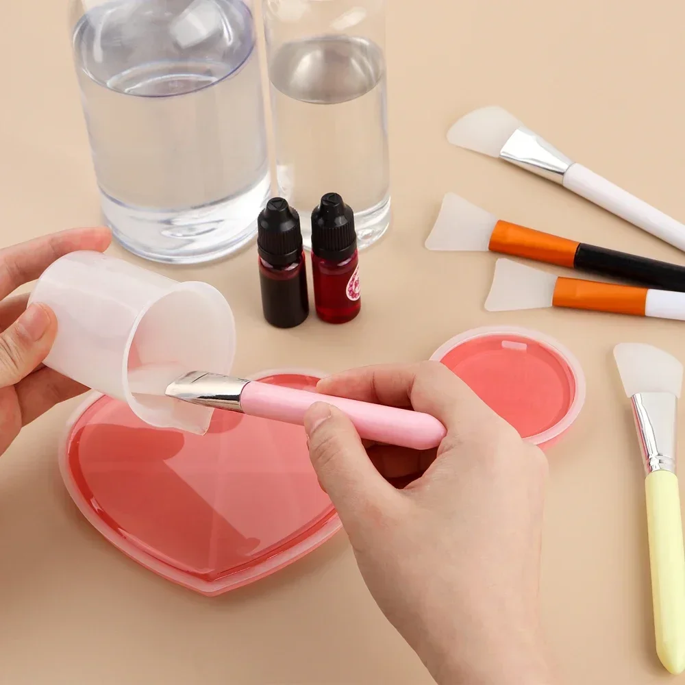 4~6개/세트 실리콘 공예 브러쉬 재사용 가능한 레진  - Silicone Spatula Set 리뷰 및 가격