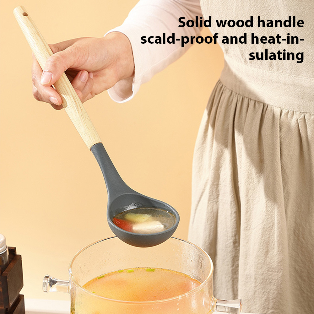 12PCS 실리콘 주방 도구 논스틱 나무 손잡이 조리기 - Silicone Spatula Set 리뷰 및 가격