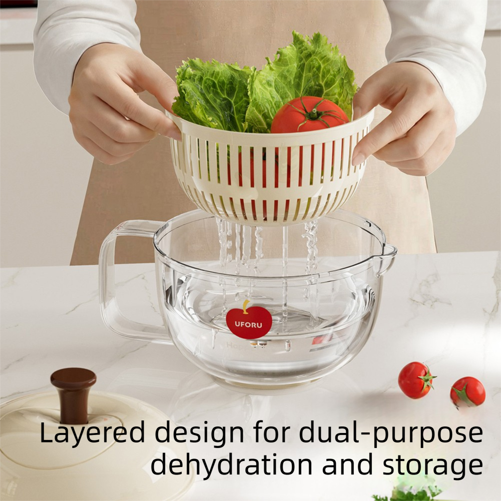 손으로 크랭크 회전 배수 바구니 샐러드 스피너 뚜껑 더 - Salad Spinner 리뷰 및 가격