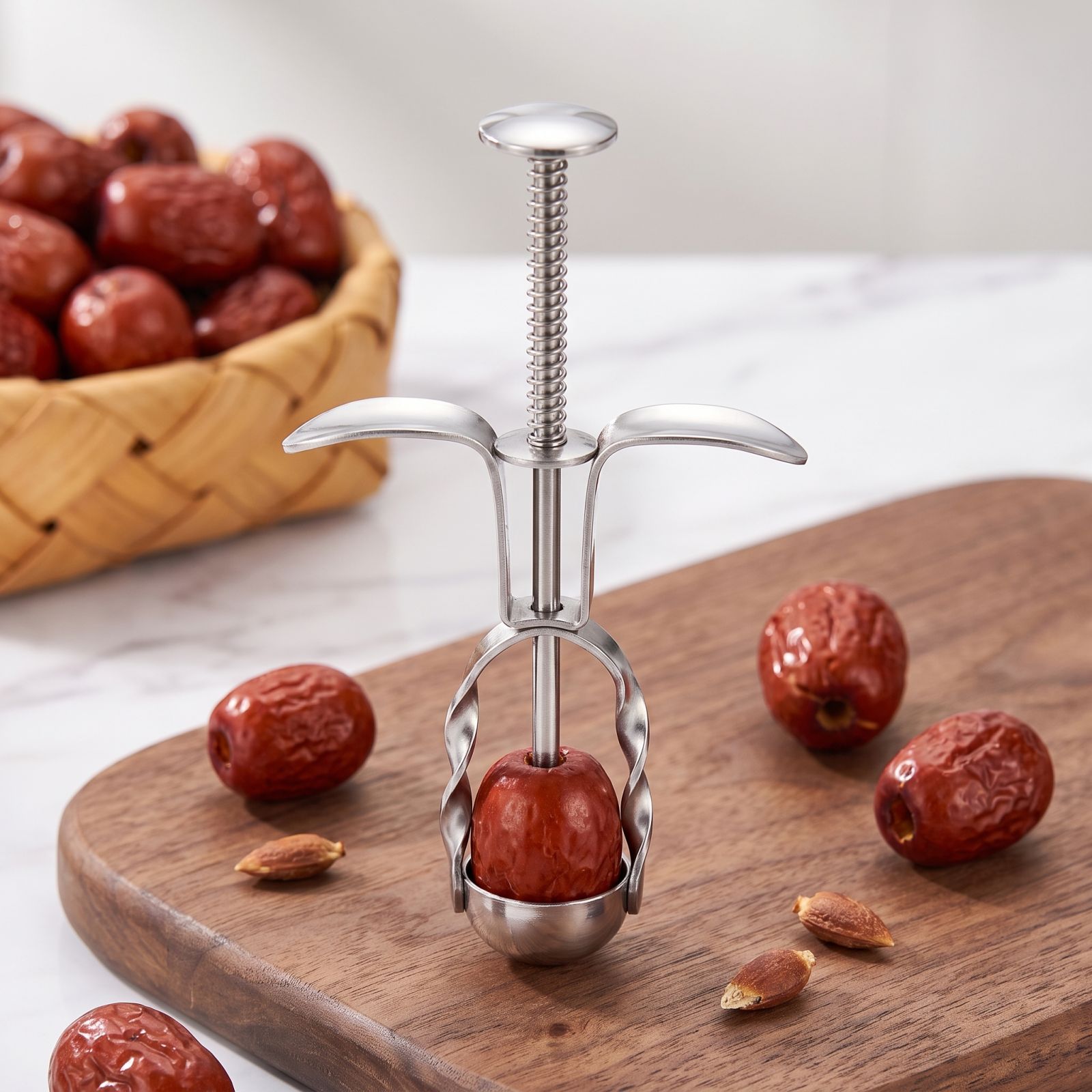 스테인리스 스틸 대추 씨 제거 도구 베이킹, 요리 및  - Kitchen Gadgets Baking 리뷰 및 가격