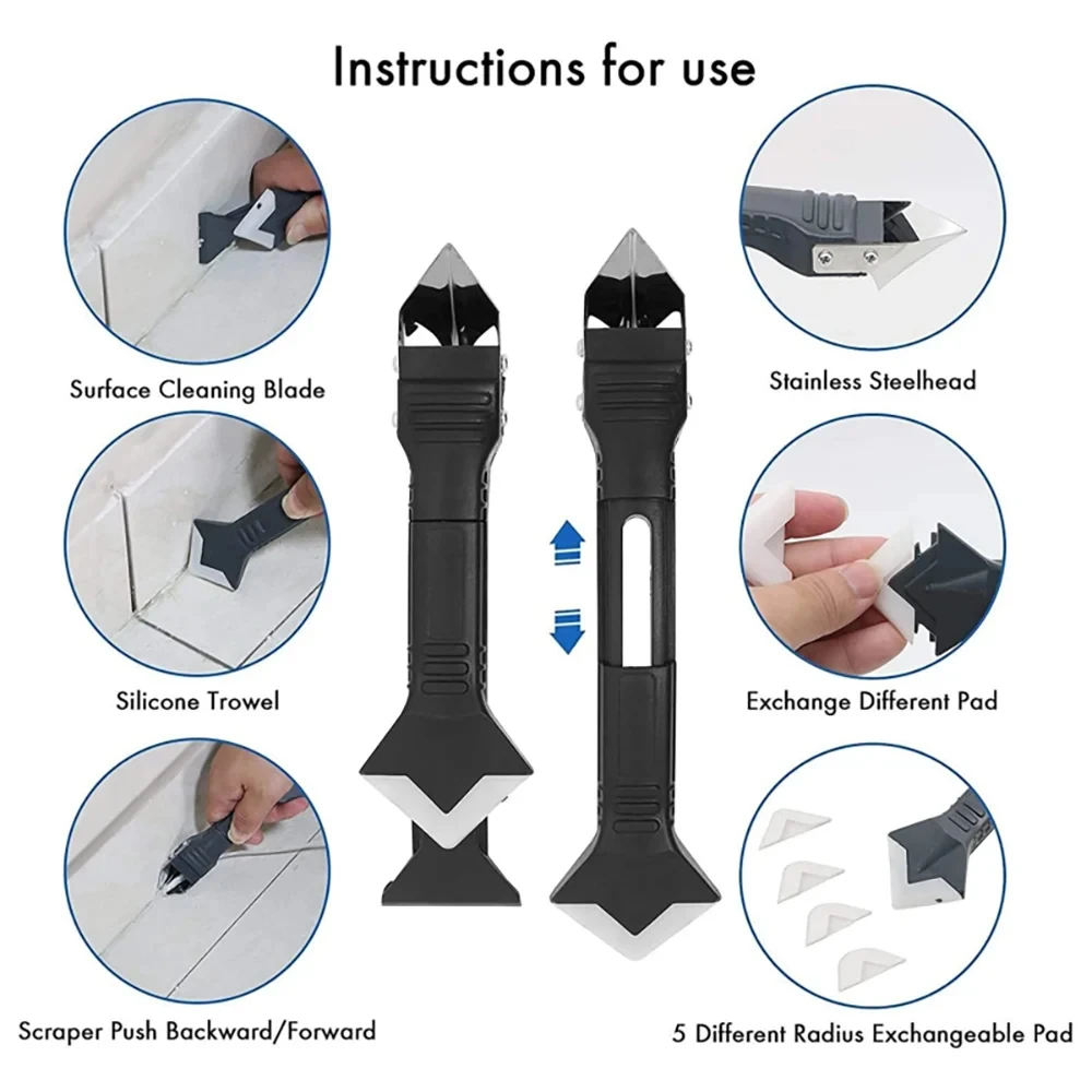 5-in-1 금속 헤드 글루 도구 키트 실리콘 스패출라 - Silicone Spatula Set 리뷰 및 가격