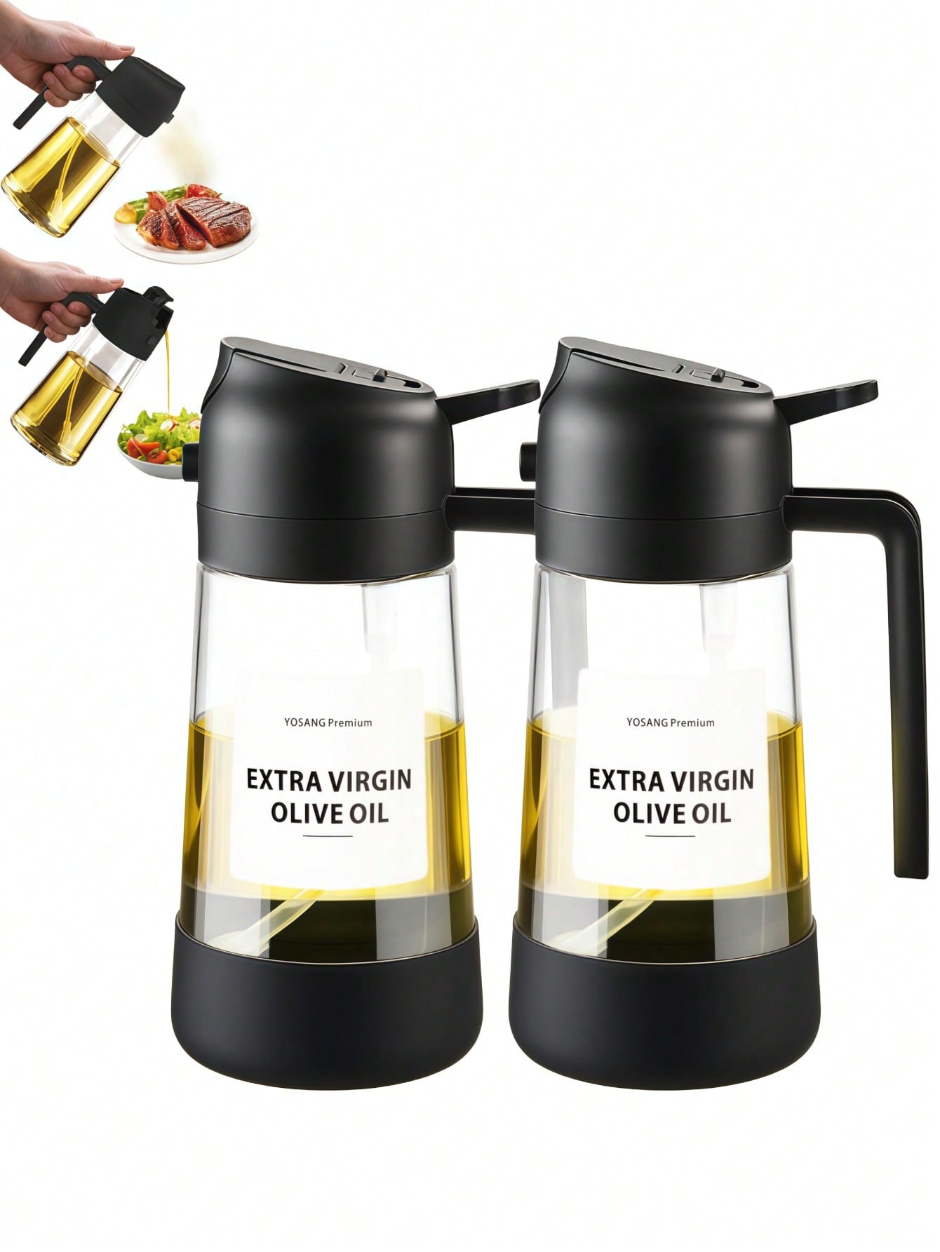 2PCS 2-in-1 오일 스프레이어 및 주입 디스펜서 - Kitchen Gadgets To Have 리뷰 및 가격