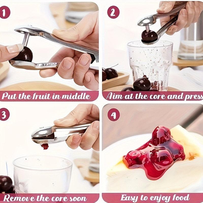 체리, 대추, 살구 씨 제거기, 스테인리스 스틸 씨 제 - Cherry Pitter Tool 리뷰 및 가격