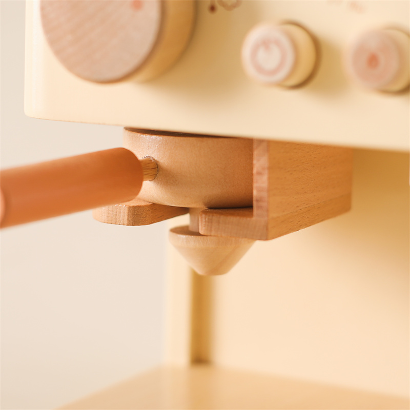 어린이 나무 몬테소리 장난감 세트 어린이 커피 기계 주 - Kitchen Gadgets For Kids 리뷰 및 가격
